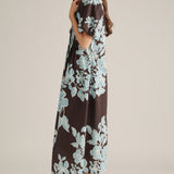 Blue Magnolia Midi Dress