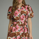 Blushing Brushstrokes Dress