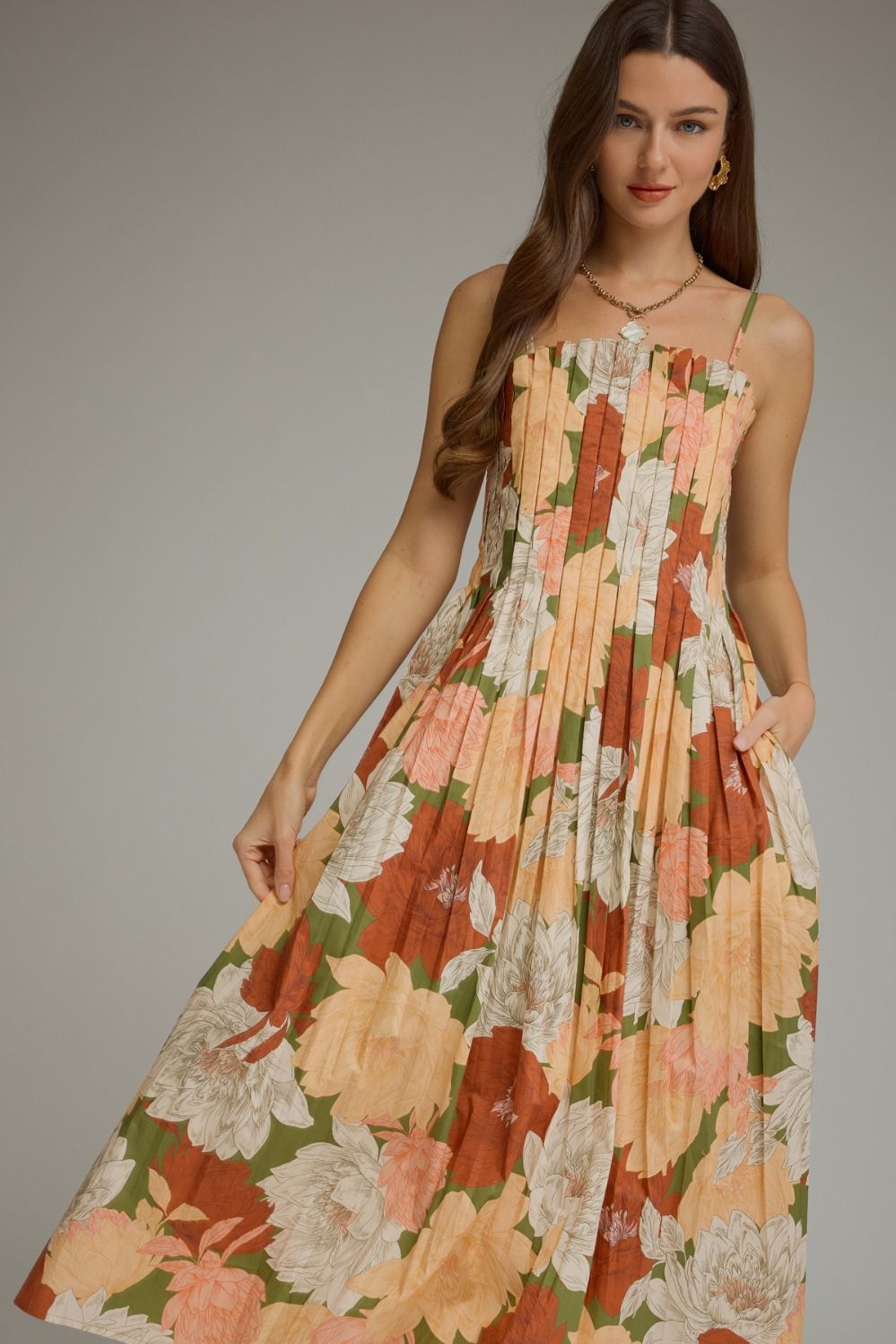 Falling for Florals Midi Dress