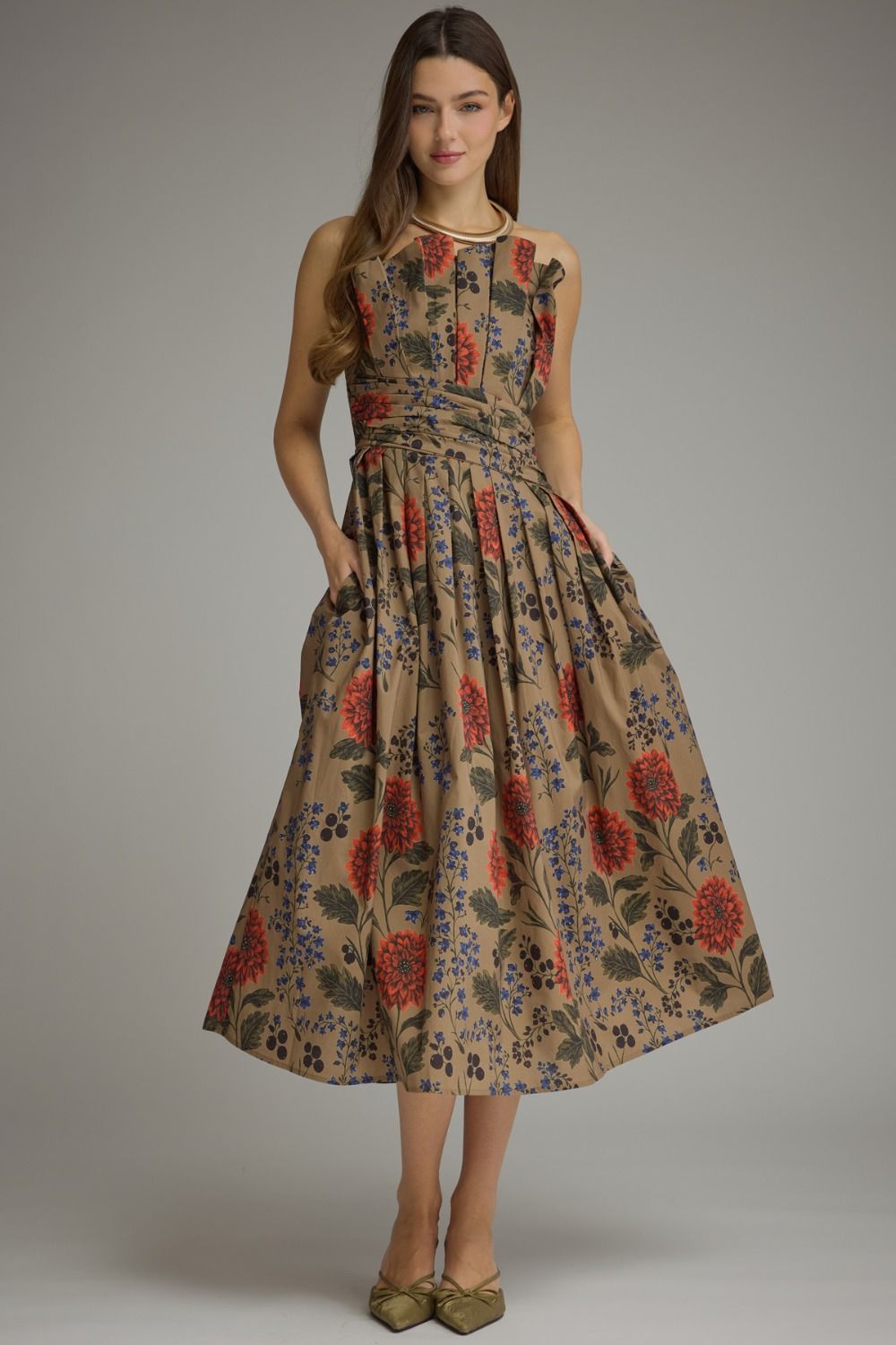 Autumn Romance Midi Dress