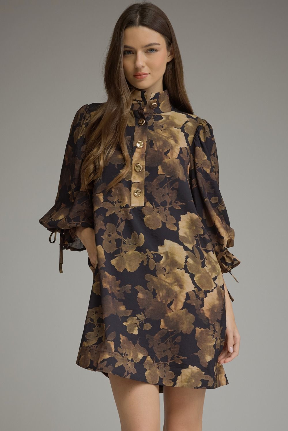 The Moody Blooms Mini Dress