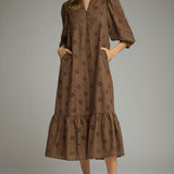 The Everly Eyelet Midi Dress