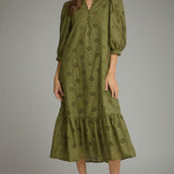 The Everly Eyelet Midi Dress