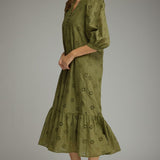 The Everly Eyelet Midi Dress