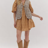 Leopard Vest Reversible