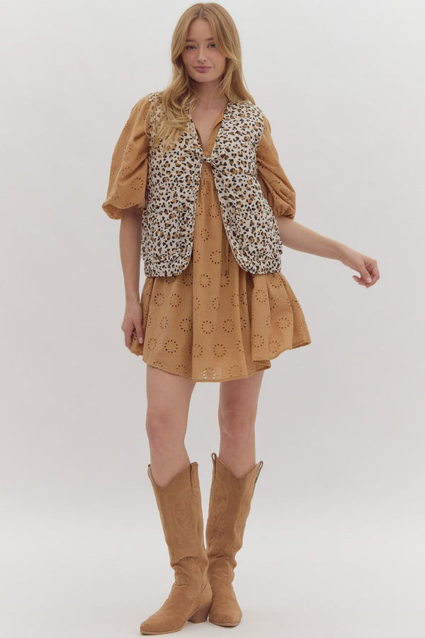 Leopard Vest Reversible