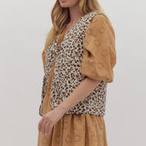 Leopard Vest Reversible