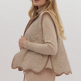 Brown Striped Vest