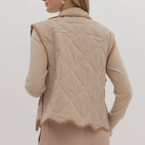 Brown Striped Vest