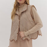 Brown Striped Vest