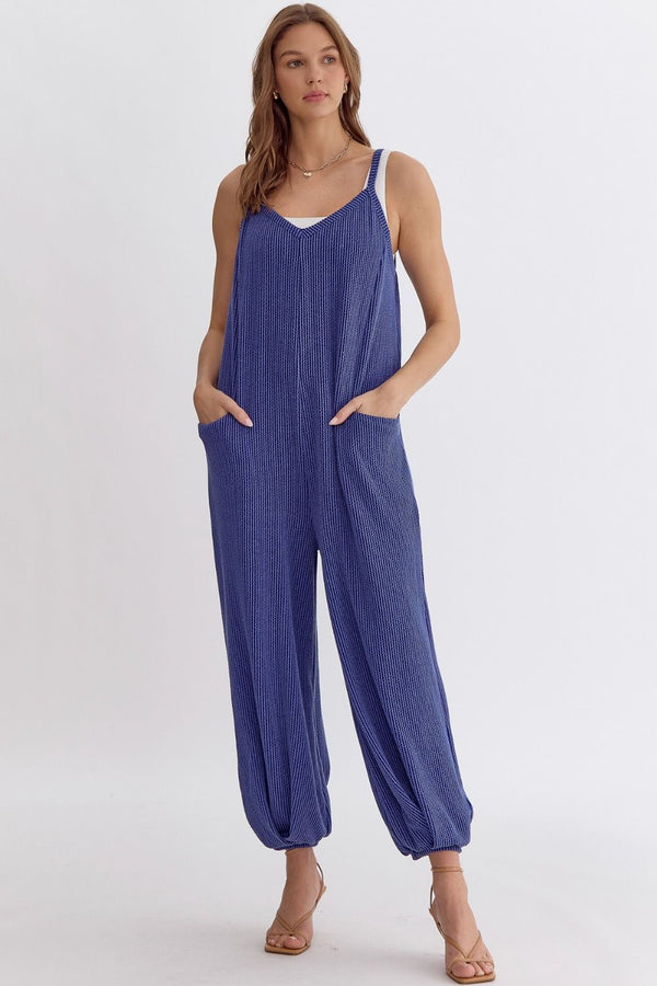 Here to Style Ribbed Jumpsuit