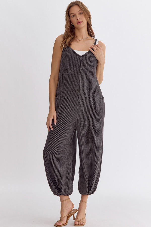 Here to Style Ribbed Jumpsuit