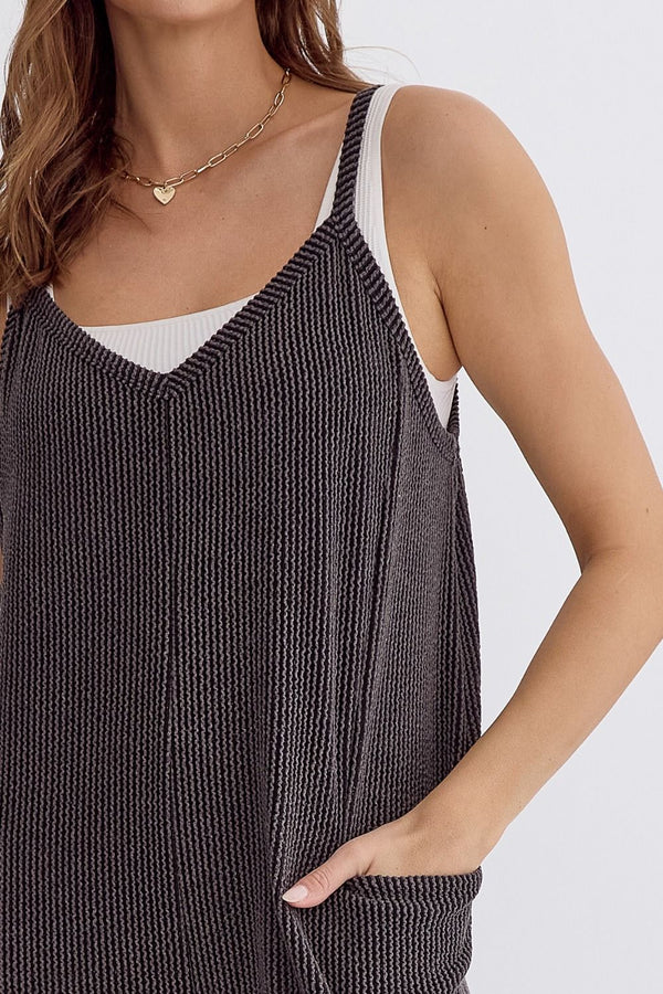Here to Style Ribbed Jumpsuit