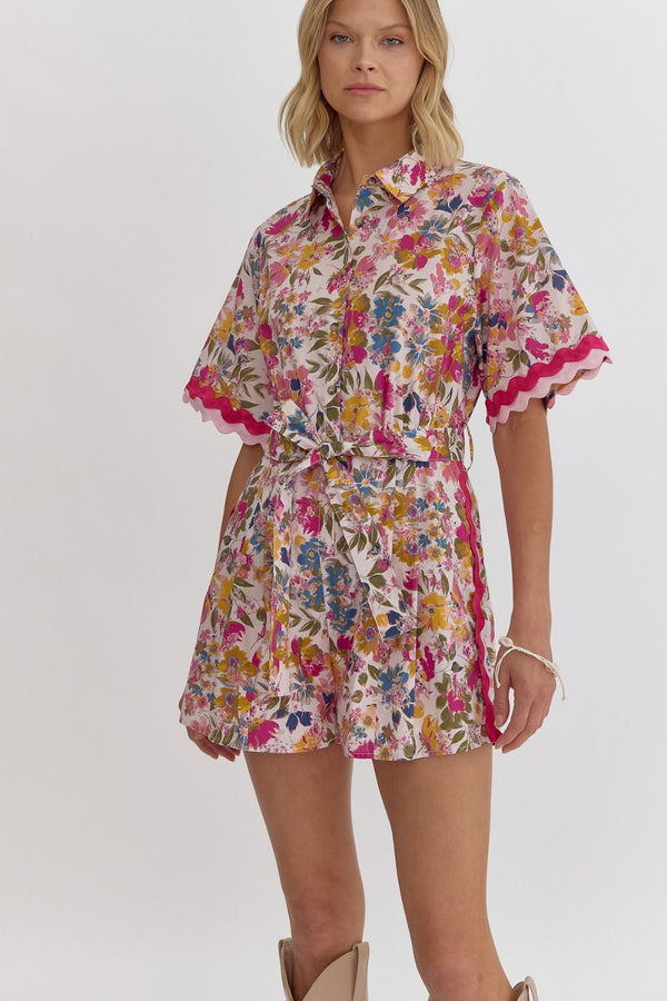 Floral Bouquet Romper