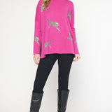 Cheetah Mock Neck Sweater - Various Colors and Plus!