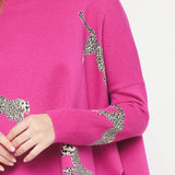 Cheetah Mock Neck Sweater - Various Colors and Plus!