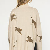Cheetah Mock Neck Sweater - Various Colors and Plus!