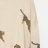 Cheetah Mock Neck Sweater - Various Colors and Plus!