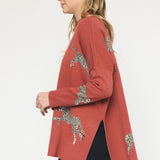 Cheetah Mock Neck Sweater - Various Colors and Plus!