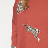 Cheetah Mock Neck Sweater - Various Colors and Plus!