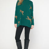 Cheetah Mock Neck Sweater - Various Colors and Plus!