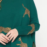 Cheetah Mock Neck Sweater - Various Colors and Plus!