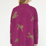 Cheetah Mock Neck Sweater - Various Colors and Plus!