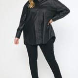 Serving It Up Metallic Button Up - Regular and Plus!