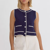 Navy Babe Top