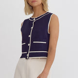 Navy Babe Top