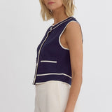 Navy Babe Top