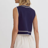 Navy Babe Top