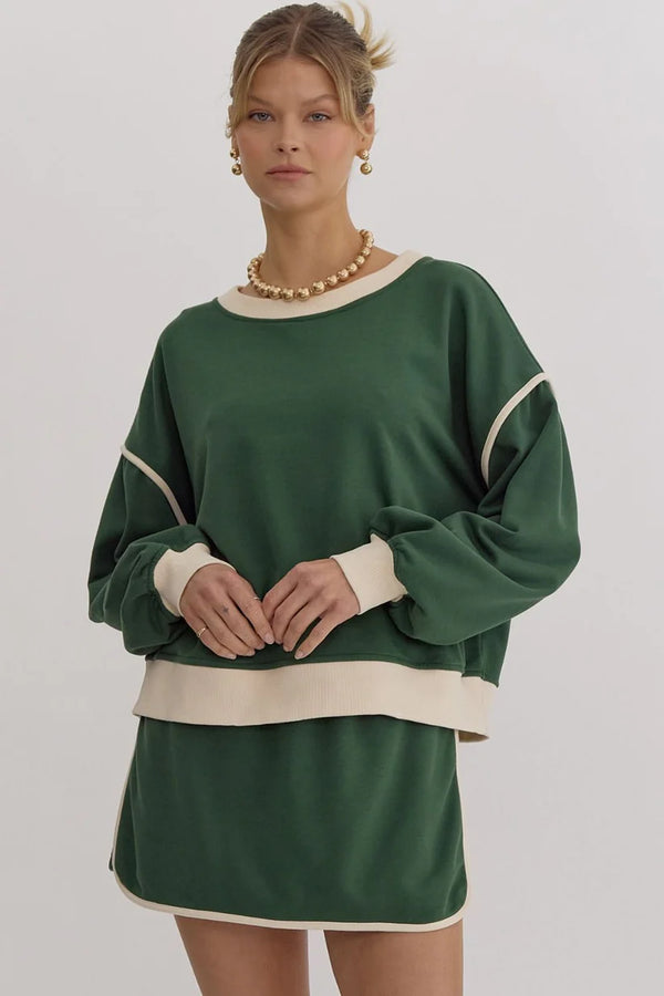 Hunter Green Varsity Skirt Set