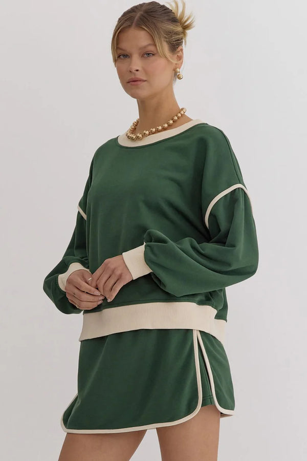 Hunter Green Varsity Skirt Set