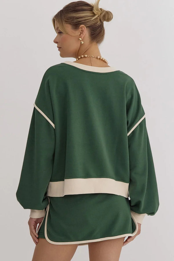 Hunter Green Varsity Skirt Set