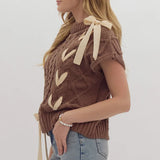 Hot Coco Vibes Ribbon Sweater