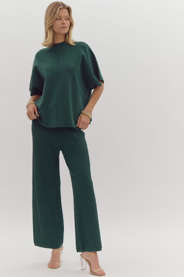 Green Soft Sweater Top