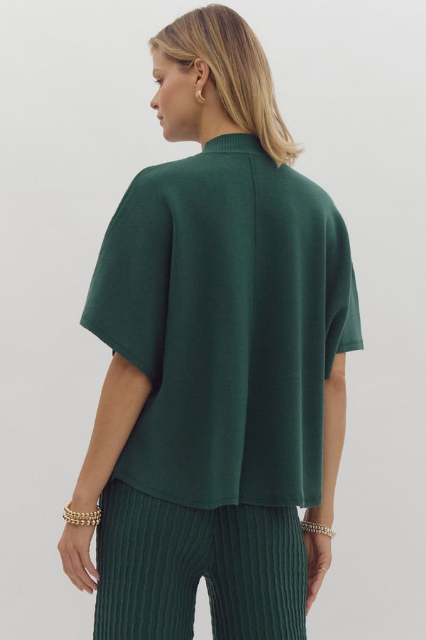 Green Soft Sweater Top