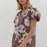 Espresso Pattern Top