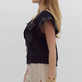 I'm The Present Ribbon Bow Top Black