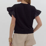 I'm The Present Ribbon Bow Top Black
