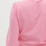 Frilled Top Be Here Long Sleeve Top -  Baby Pink
