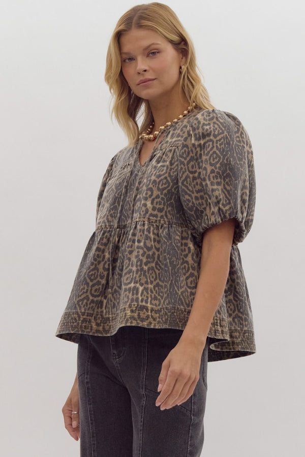 Darling In Leopard Top