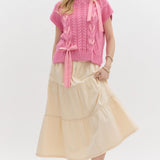Be My Baby Pink Ribbon Sweater