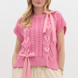 Be My Baby Pink Ribbon Sweater