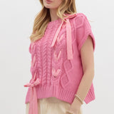 Be My Baby Pink Ribbon Sweater