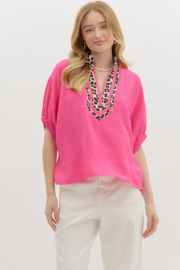 Little Touch of Leopard Top | Regular and Plus