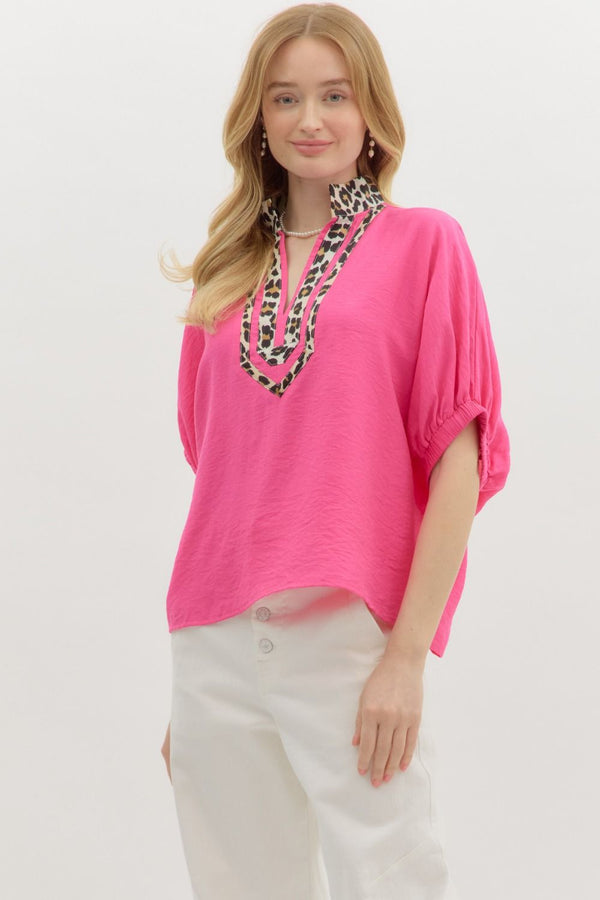 Little Touch of Leopard Top | Regular and Plus