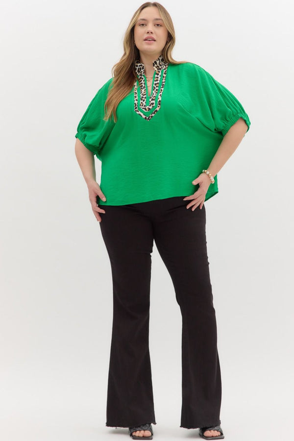 Little Touch of Leopard Top | Regular and Plus