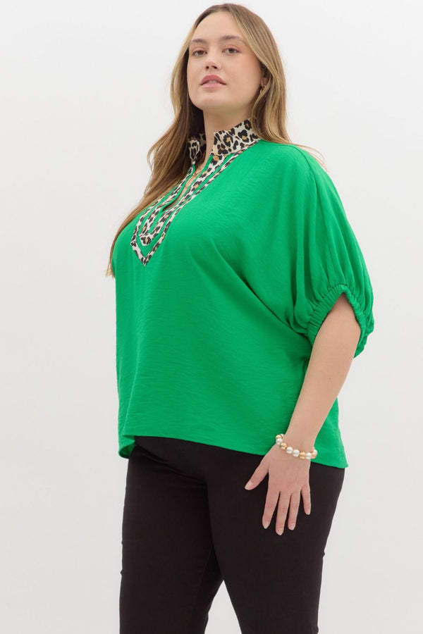 Little Touch of Leopard Top | Regular and Plus